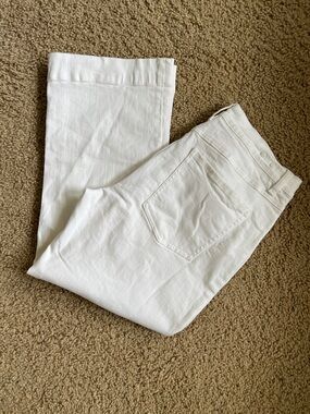 CAbi White Palm Beach Crop Jean